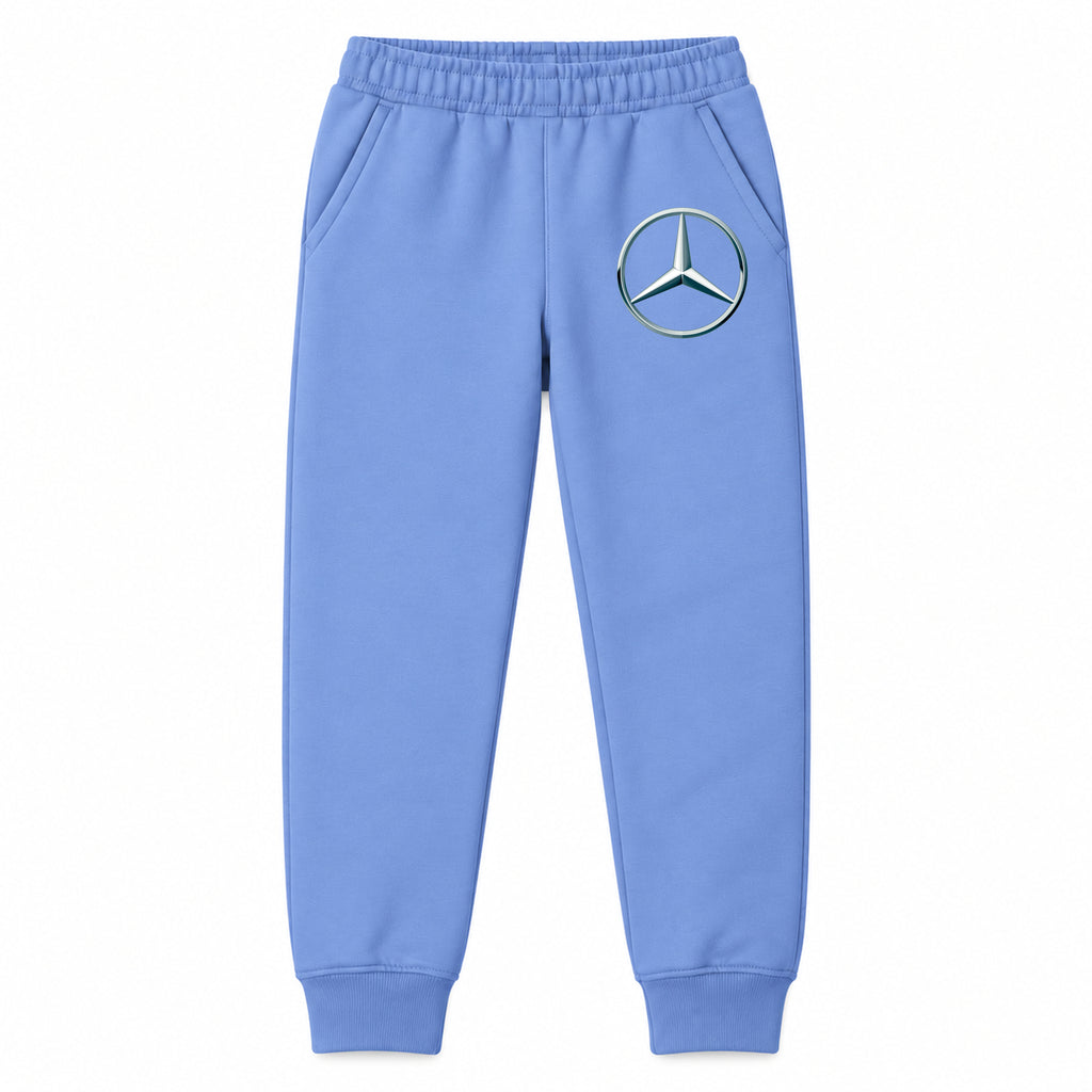 Mercedes-Benz New youth jogger sweatpants in Carolina Blue, Youth Large ages 10–12
