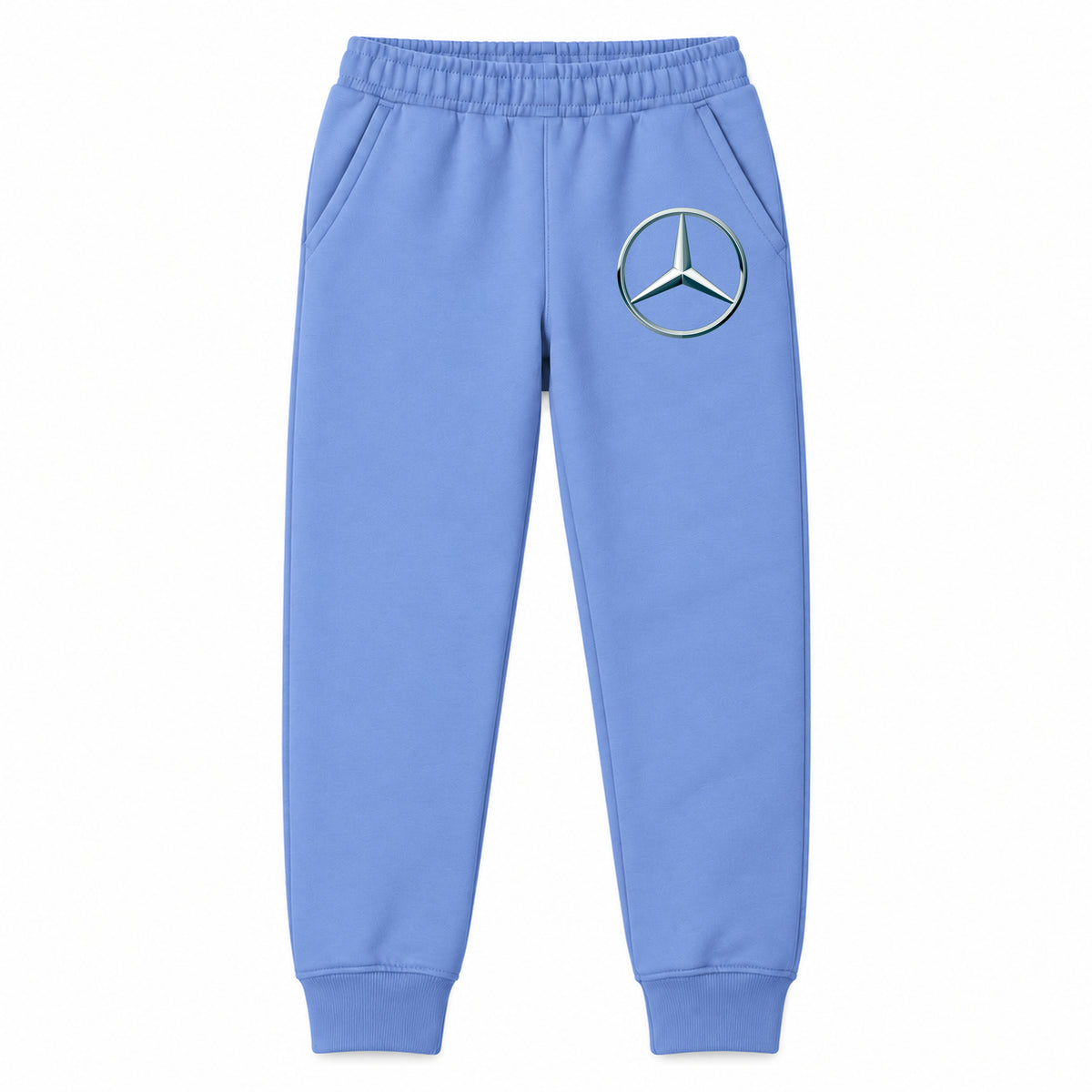 Mercedes-Benz New youth jogger sweatpants in Carolina Blue, Youth Large ages 10–12