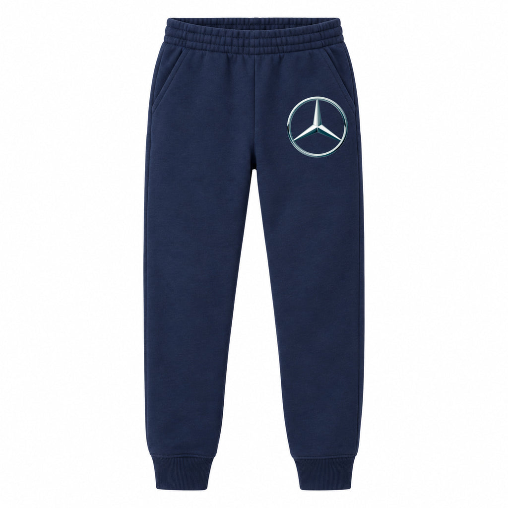 Mercedes-Benz New youth jogger sweatpants in Navy Blue, Youth Large ages 10–12