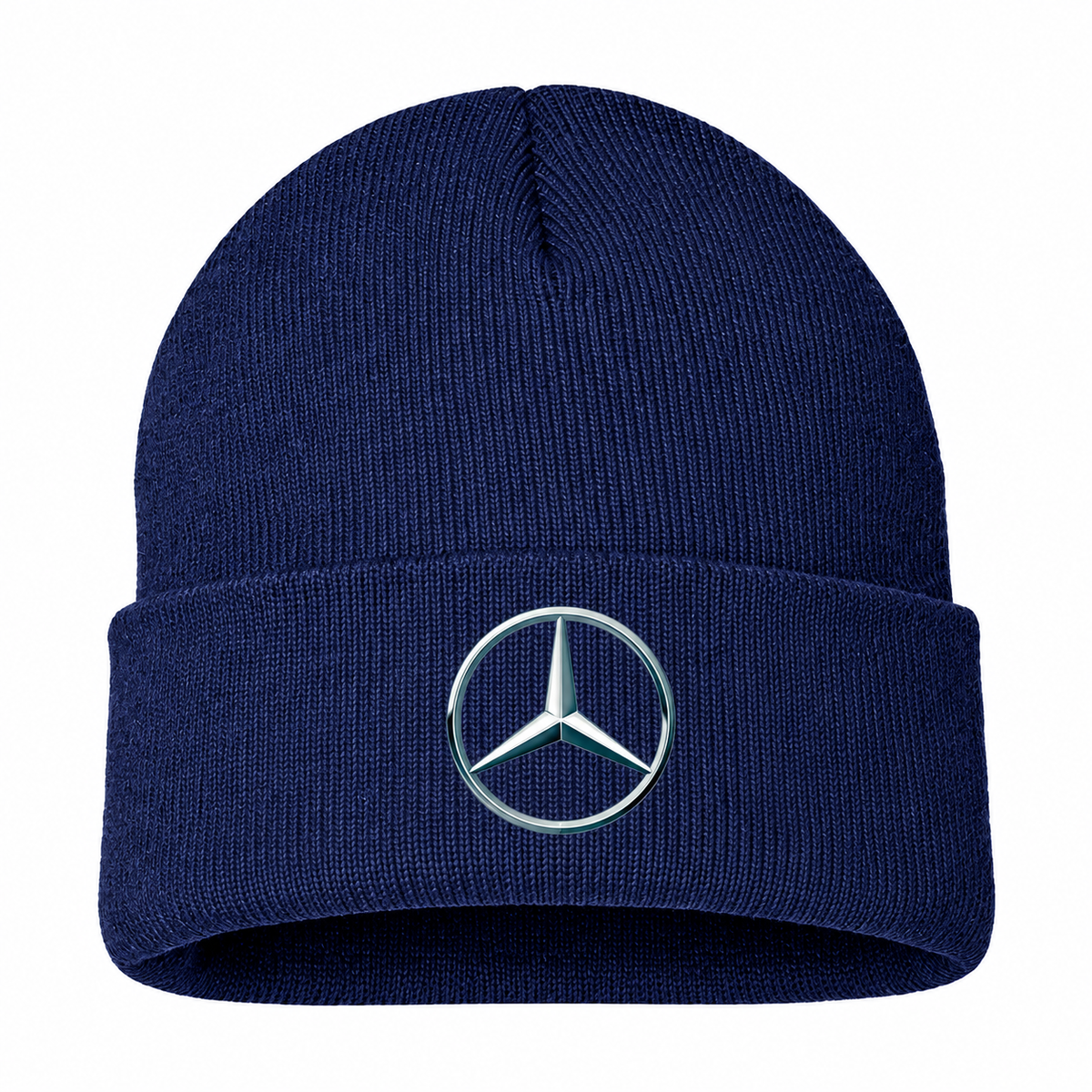 Men's Mercedes-Benz New Beanie Hat — Navy — clean front main
