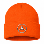 Men's Mercedes-Benz New Beanie Hat — Orange — clean front main