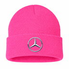 Men's Mercedes-Benz New Beanie Hat — Pink — clean front main