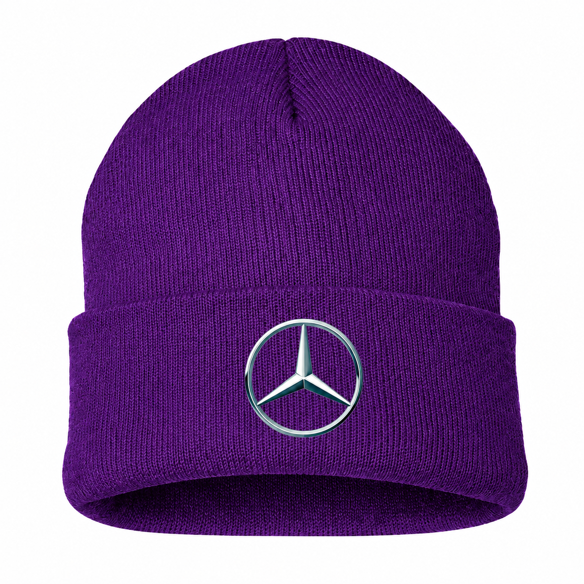 Men's Mercedes-Benz New Beanie Hat — Purple — clean front main
