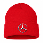 Men's Mercedes-Benz New Beanie Hat — Red — clean front main