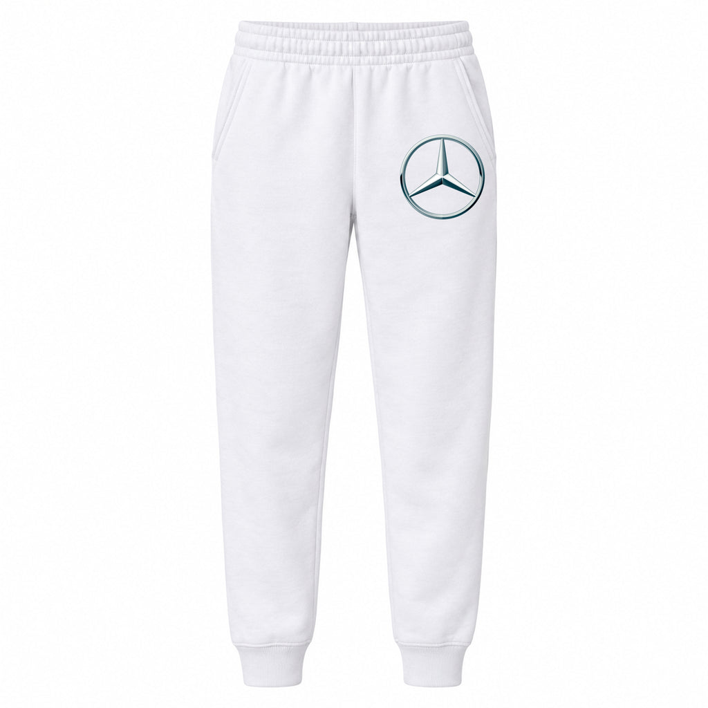 Mercedes-Benz New youth jogger sweatpants in White, Youth Large ages 10–12