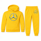 Mercedes-Benz New youth hoodie jogger set, Yellow, Youth Large ages 10–12