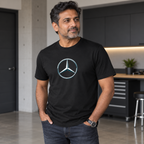 Men's Mercedes-Benz New Car Cotton T-Shirt | Color: Black | Image 4