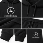 Men’s Mercedes-Benz Luxury Car Hoodie Joggers Set | Color: Black | Image 5