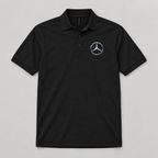 Men's Mercedes-Benz New Car Dry Blend Polo | Color: Black | Image 4