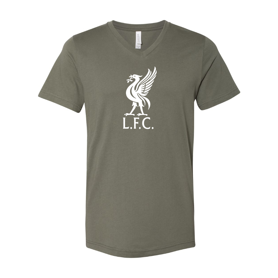 Men’s  Liverpool L.F.C Soccer  - BELLA + CANVAS - Jersey V-Neck Tee - 3005