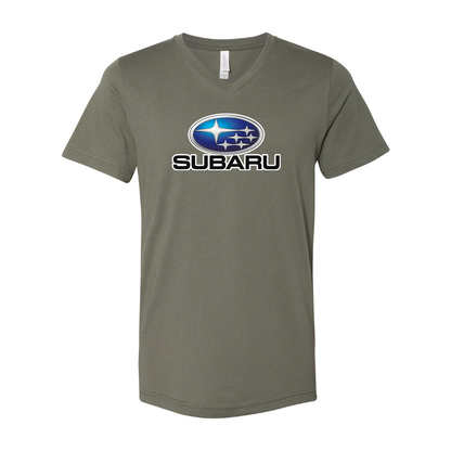 Men’s Subaru Car - BELLA + CANVAS - Jersey V-Neck Tee - 3005
