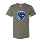 Men’s Sporting Kansas City FC - BELLA + CANVAS - Jersey V-Neck Tee - 3005