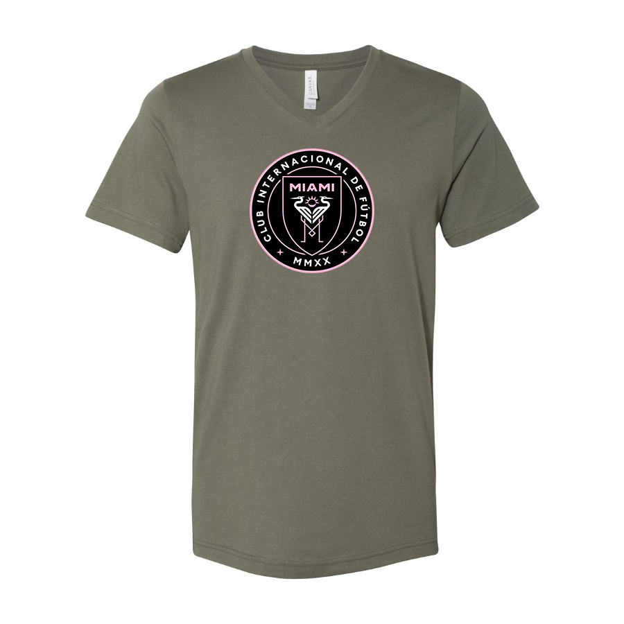 Men’s Inter Miami FC - BELLA + CANVAS - Jersey V-Neck Tee - 3005