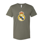 Men’s Real Madrid Soccer  - BELLA + CANVAS - Jersey V-Neck Tee - 3005