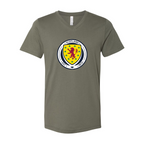 Men’s Scotland National Soccer Team - BELLA + CANVAS - Jersey V-Neck Tee - 3005