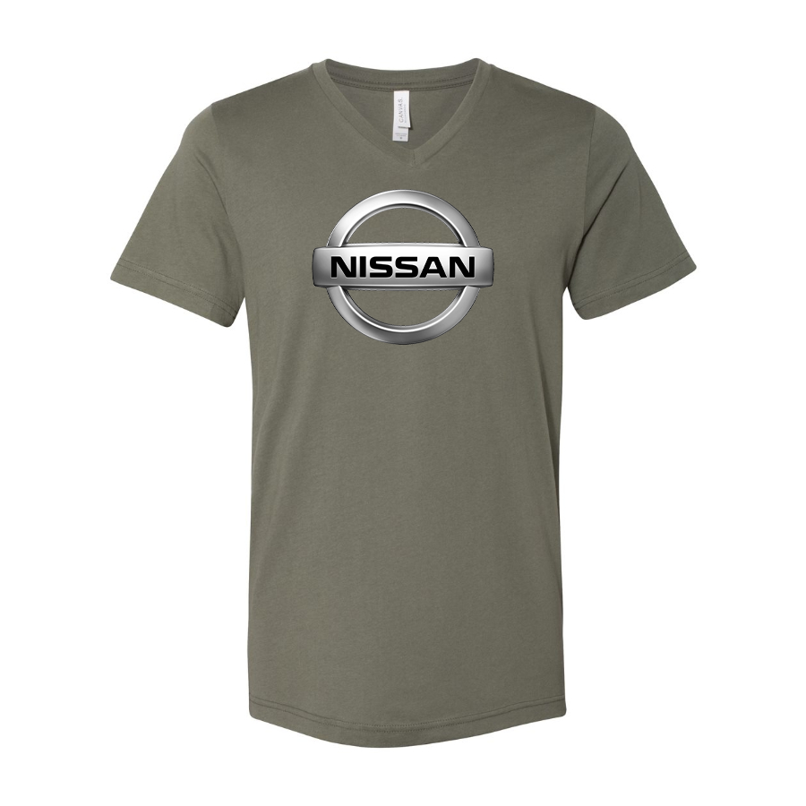 Men’s Nissan Car - BELLA + CANVAS - Jersey V-Neck Tee - 3005