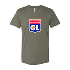 Men’s Olympique Lyonnais FC - BELLA + CANVAS - Jersey V-Neck Tee - 3005