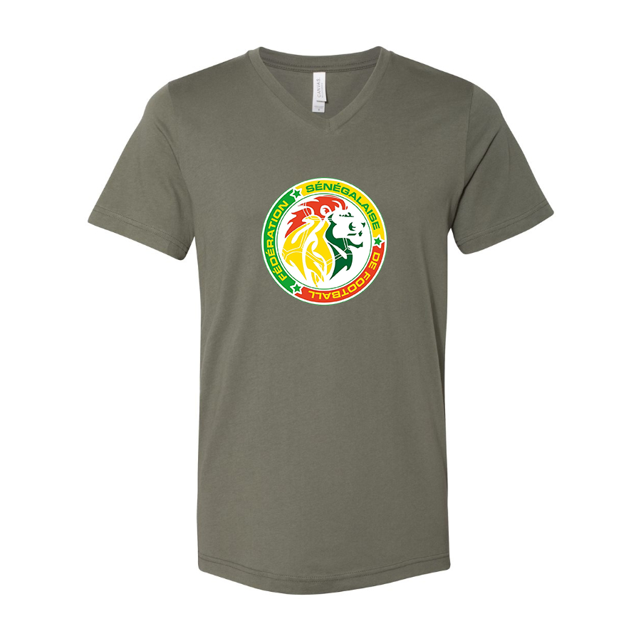 Men’s  Senegal National Soccer Team copy - BELLA + CANVAS - Jersey V-Neck Tee - 3005