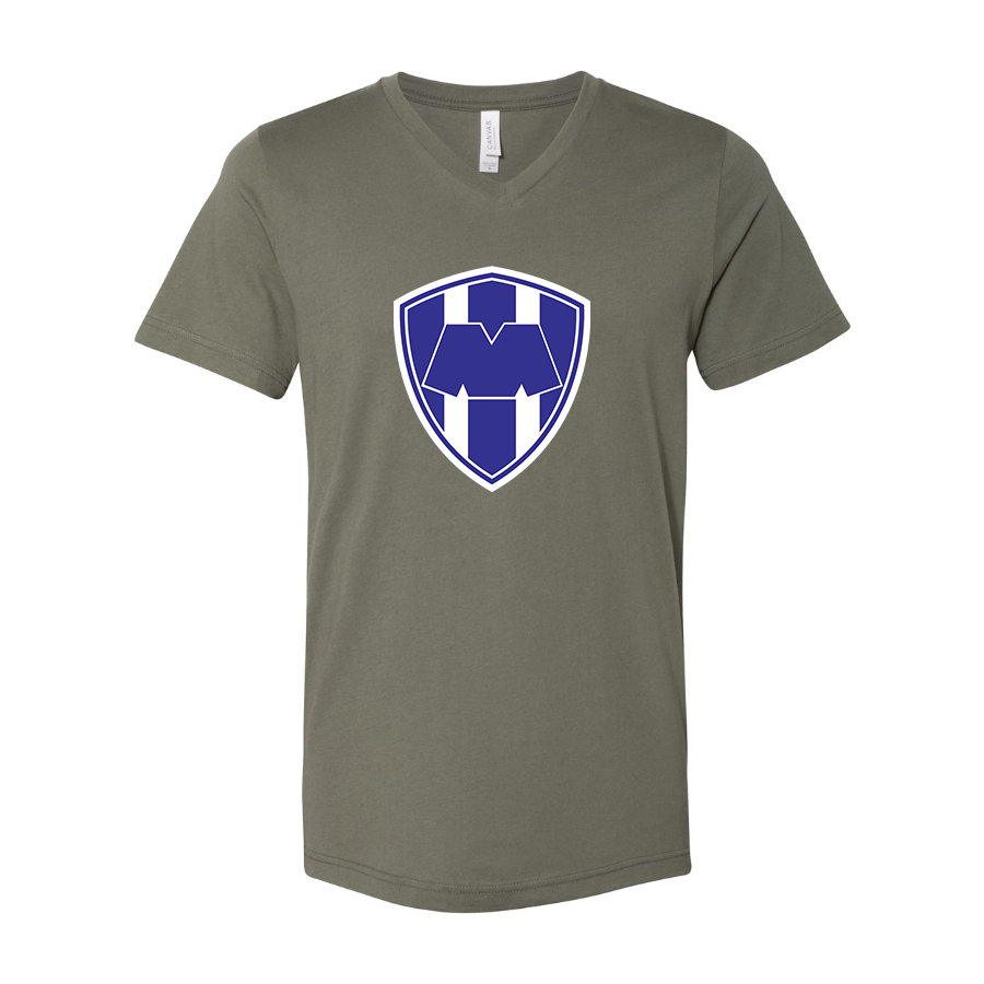 Men’s  Monterrey FC  - BELLA + CANVAS - Jersey V-Neck Tee - 3005