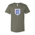 Men’s England National Football Team - BELLA + CANVAS - Jersey V-Neck Tee - 3005