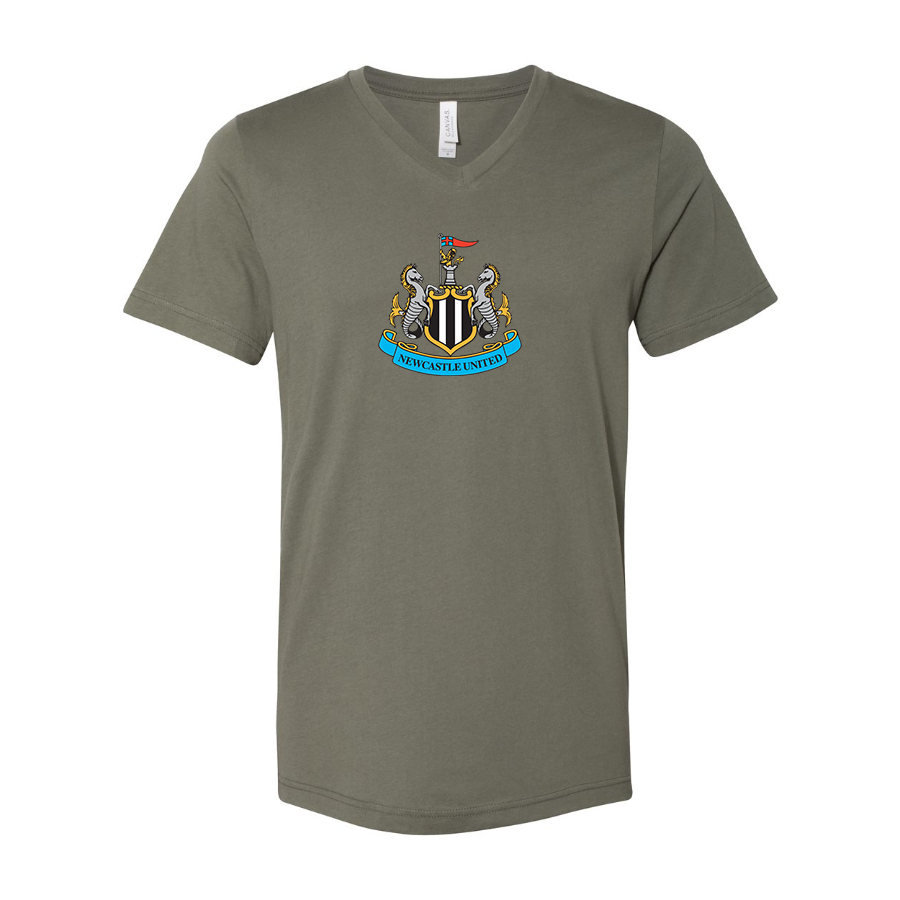 Men’s Newcastle United FC - BELLA + CANVAS - Jersey V-Neck Tee - 3005