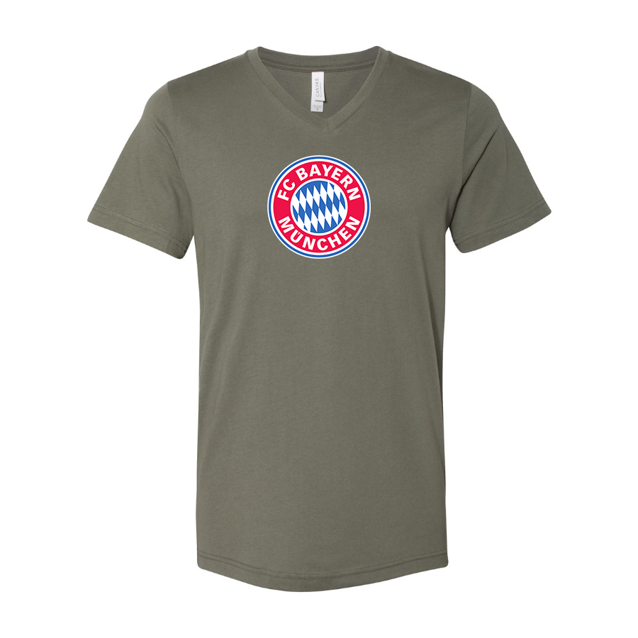 Men’s F.C. Bayern Munich Soccer - BELLA + CANVAS - Jersey V-Neck Tee - 3005