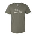Men’s Jaguar Car Symbol - BELLA + CANVAS - Jersey V-Neck Tee - 3005