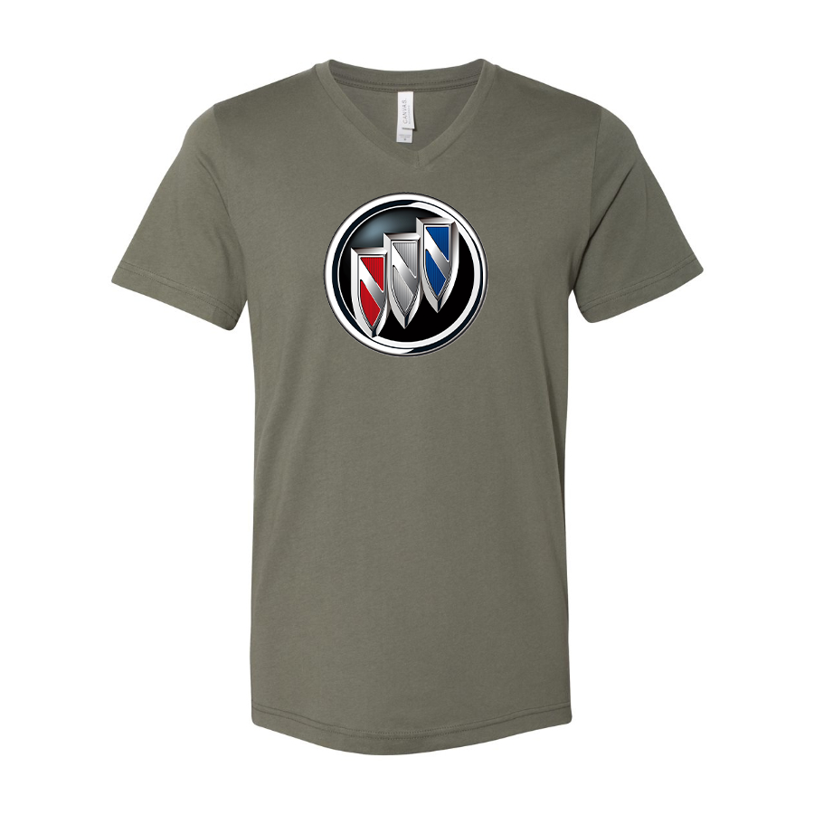 Men’s Buick Car - BELLA + CANVAS - Jersey V-Neck Tee - 3005