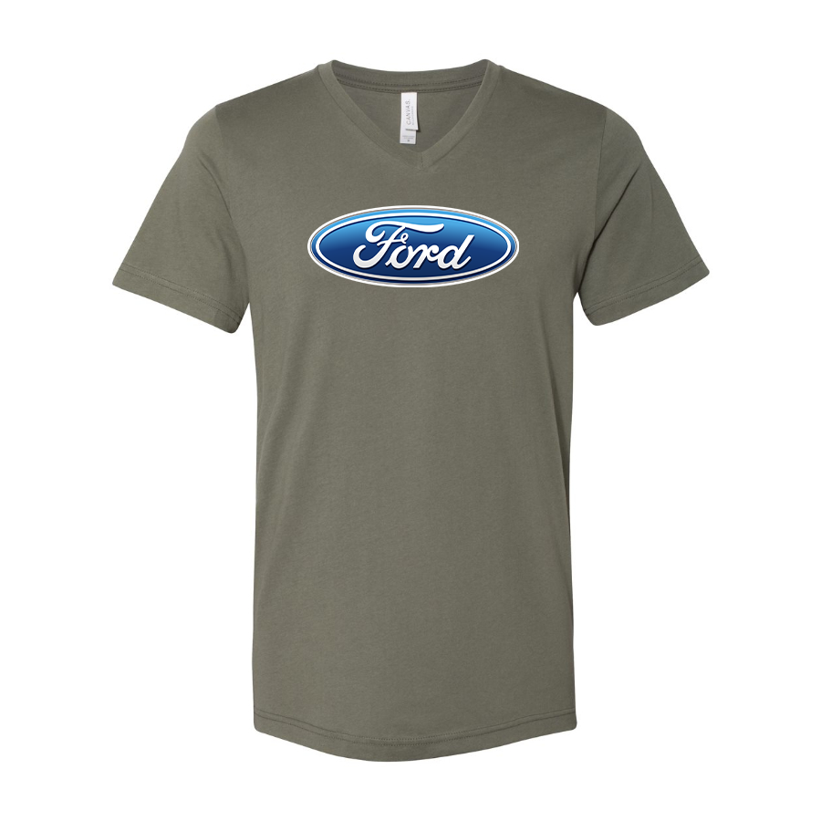 Men’s Ford Car - BELLA + CANVAS - Jersey V-Neck Tee - 3005