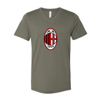 Men’s AC Milan Soccer- BELLA + CANVAS - Jersey V-Neck Tee - 3005