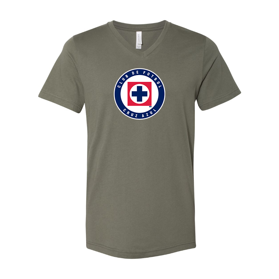 Men’s Cruz Azul Football Club - BELLA + CANVAS - Jersey V-Neck Tee - 3005