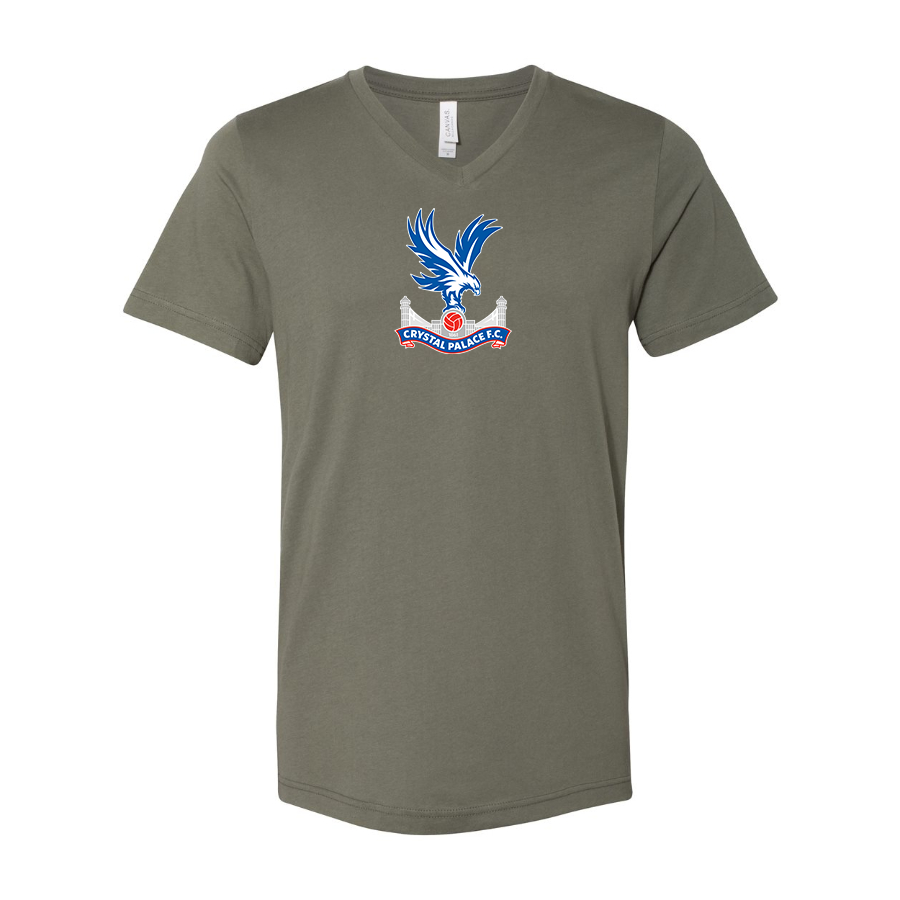 Men’s  Crystal Palace F.C - BELLA + CANVAS - Jersey V-Neck Tee - 3005