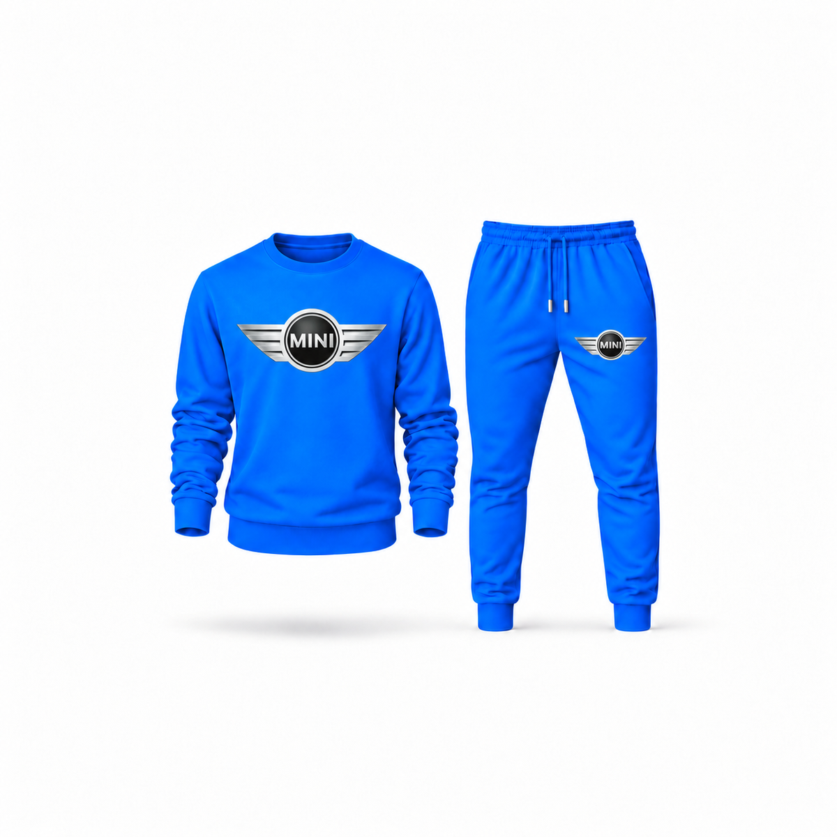 Men's Mini Cooper Sweatshirt Joggers Set | Color: Azure | Main