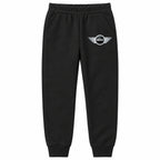 Mini Cooper youth jogger sweatpants in Black, Youth Large ages 10–12