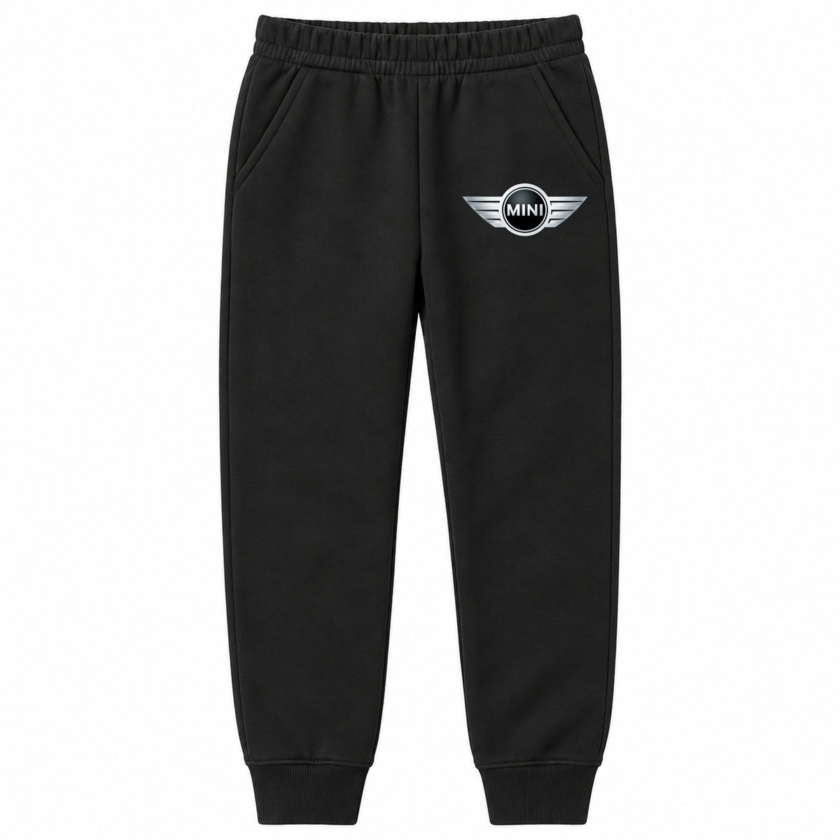 Mini Cooper youth jogger sweatpants in Black, Youth Large ages 10–12