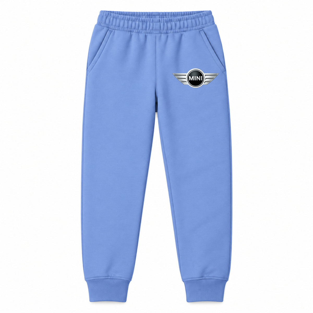 Mini Cooper youth jogger sweatpants in Carolina Blue, Youth Large ages 10–12