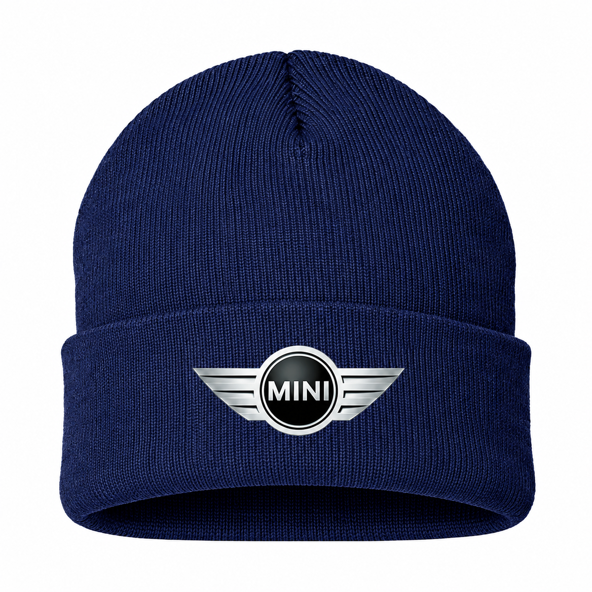 Men's Mini Cooper Beanie Hat — Navy — clean front main
