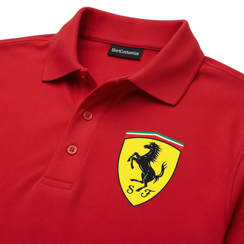 Men’s Ferrari Motorsport Car Dry Blend Polo