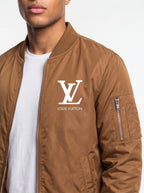 Men's Louis Vuitton Lightweight Bomber Jacket Windbreaker Softshell Varsity Jacket Coat