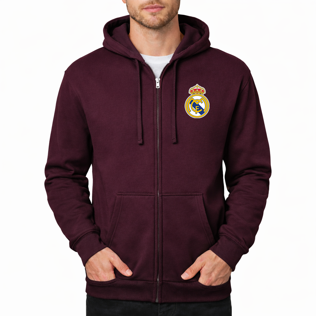 Men’s Real Madrid Soccer Zipper Hoodie