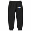 Mustang youth jogger sweatpants in Black, Youth Large ages 10–12