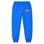 Mustang youth jogger sweatpants in Blue, Youth Large ages 10–12