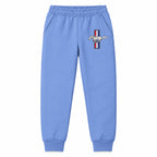 Mustang youth jogger sweatpants in Carolina Blue, Youth Large ages 10–12