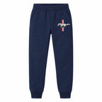 Mustang youth jogger sweatpants in Navy Blue, Youth Large ages 10–12