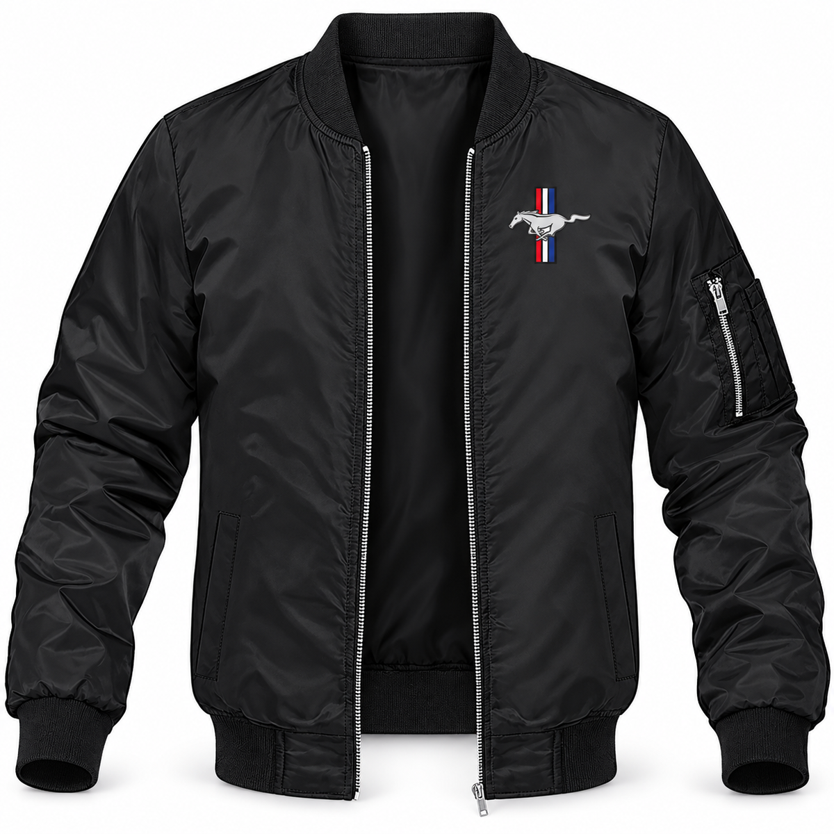 Mustang bomber jacket | Black | Front