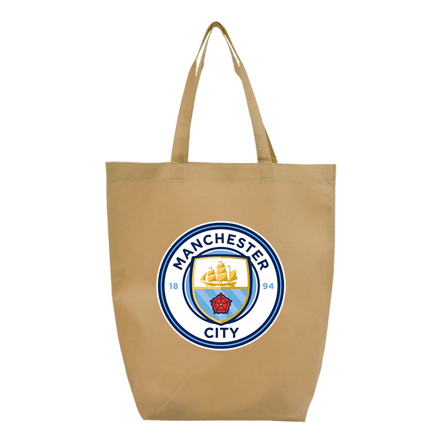 Manchester City Soccer - Q-Tees - Non-Woven Gusset Bottom Tote - Q1251