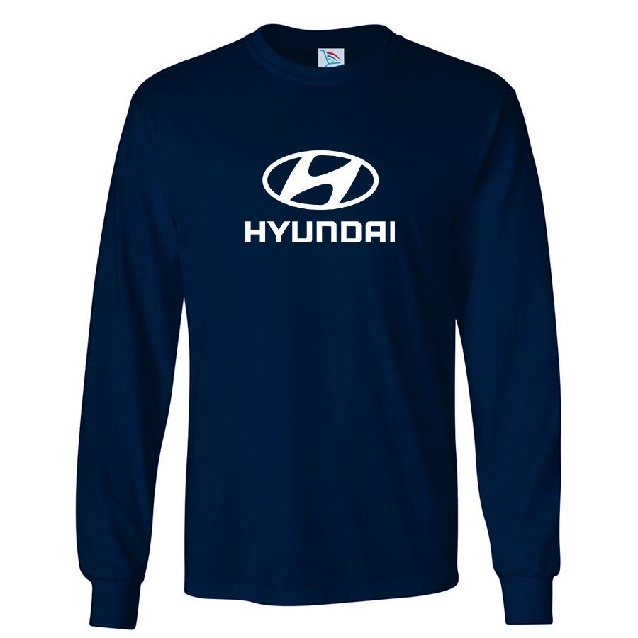 Youth Kids Hyundai Car Long Sleeve T-Shirt