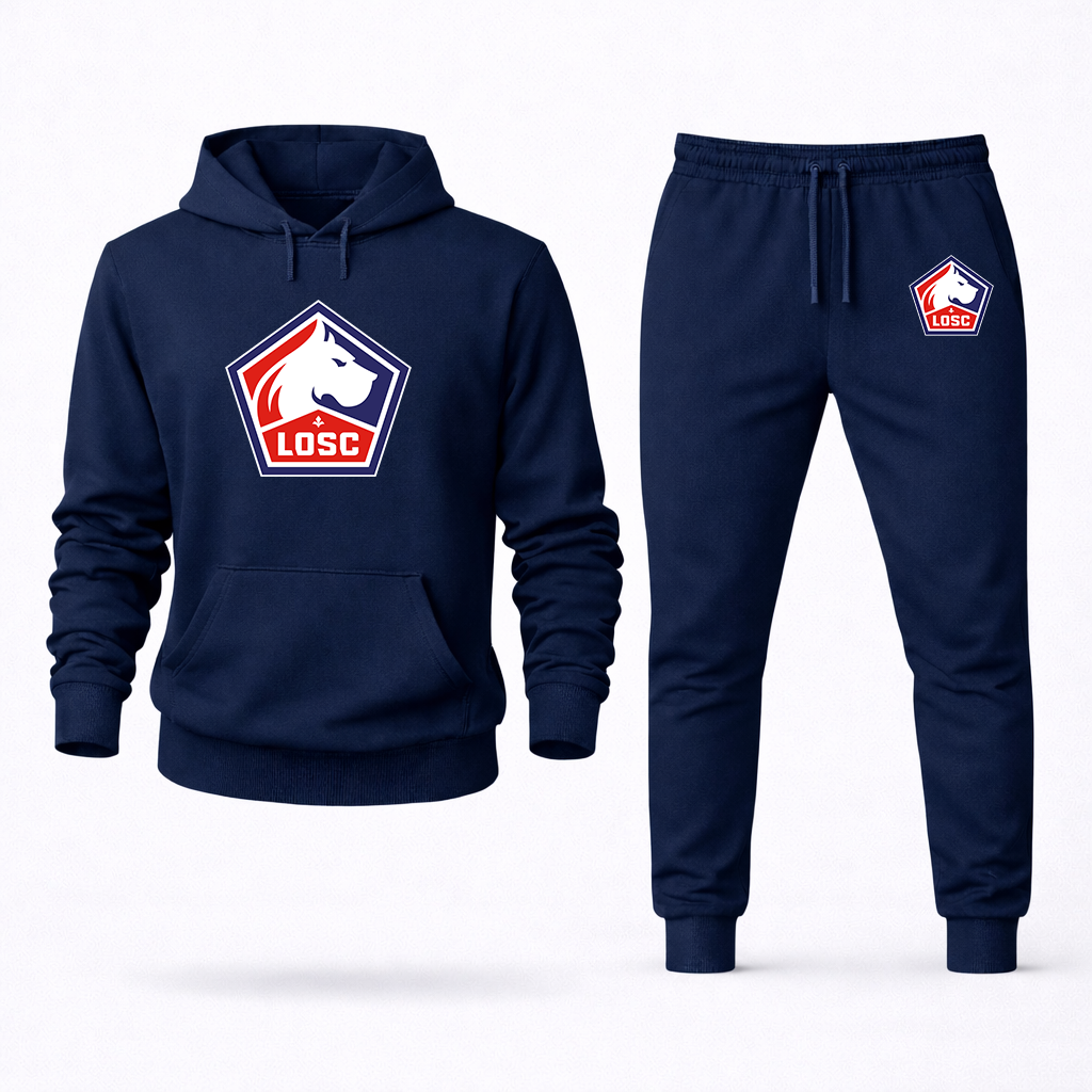 Men's Lille Olympique FC Hoodie Joggers Set
