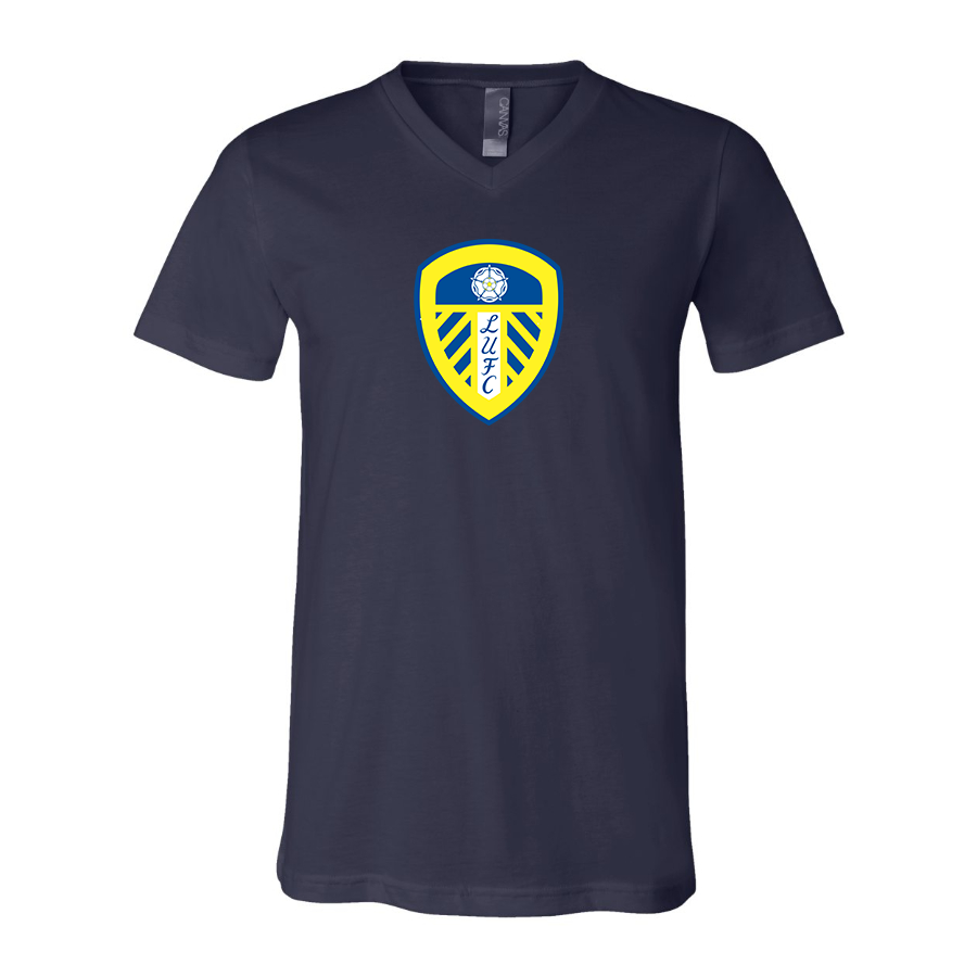 Men’s Leeds United Football Club - BELLA + CANVAS - Jersey V-Neck Tee - 3005