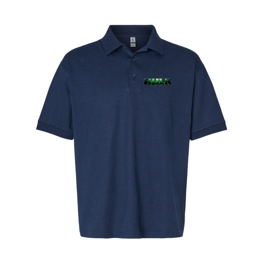 Men's The Hulk Marvel Superhero Dry Blend Polo